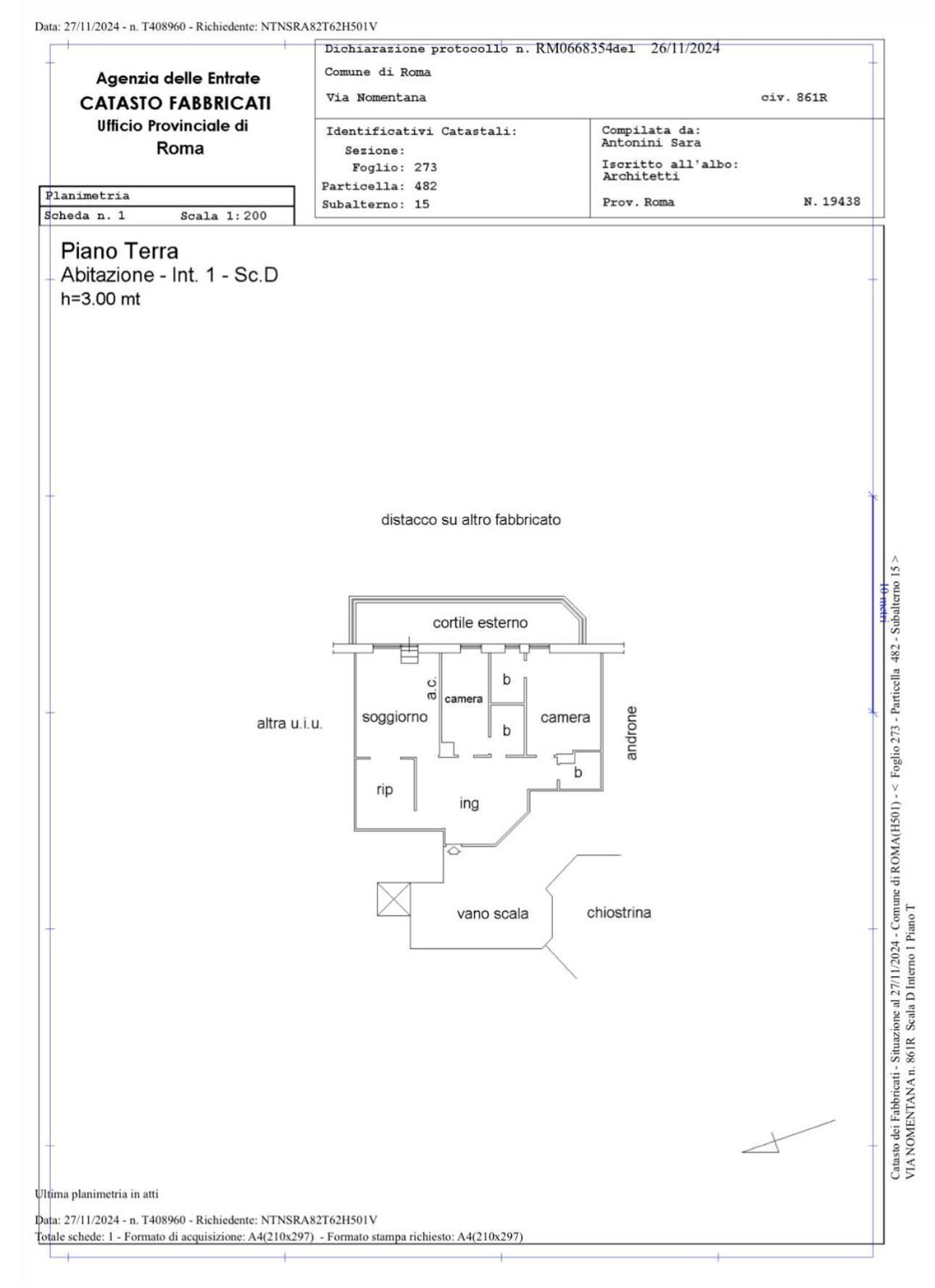 Appartamento Terrazzo861roma *